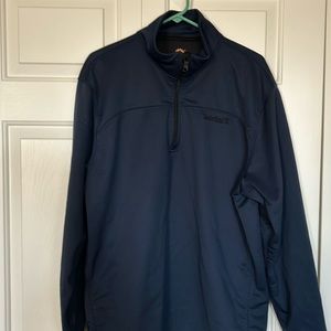 Men’s Navy Blue Long Sleeve Half Zip Pullover